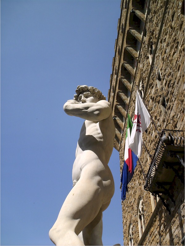 Cartolina Il David di Michelangelo, di Claudio Montalti