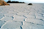 La piana del sale a Dallol, Dancalia settentrionale, Etiopia